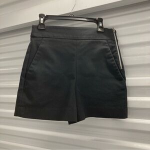 Zara High Waist Black Women's Shorts